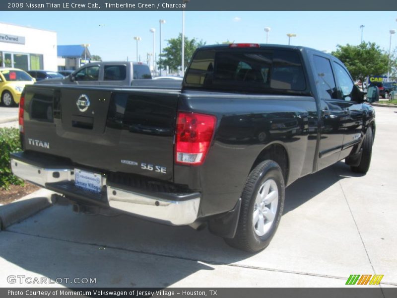 Timberline Green / Charcoal 2008 Nissan Titan LE Crew Cab