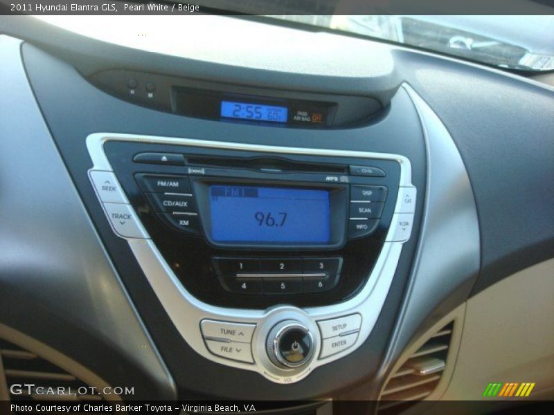 Pearl White / Beige 2011 Hyundai Elantra GLS