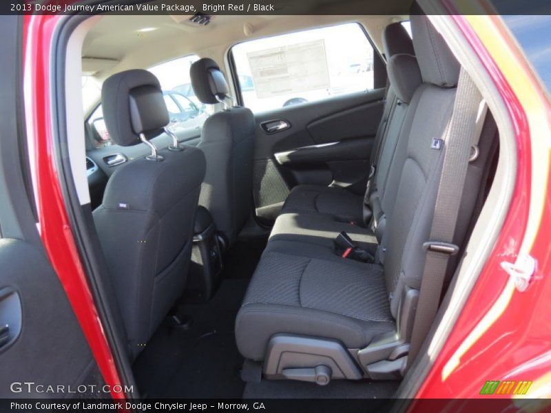 Bright Red / Black 2013 Dodge Journey American Value Package