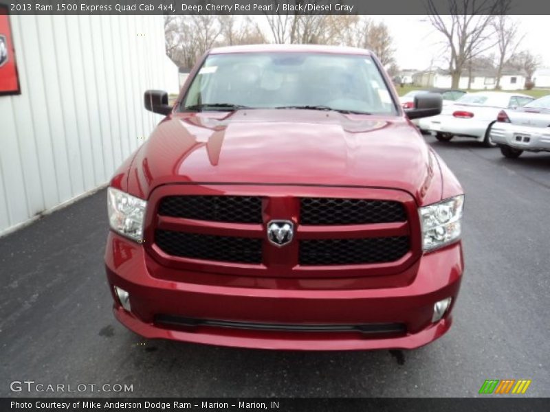 Deep Cherry Red Pearl / Black/Diesel Gray 2013 Ram 1500 Express Quad Cab 4x4