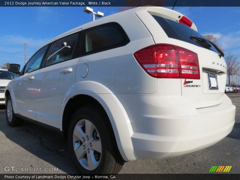 White / Black 2013 Dodge Journey American Value Package