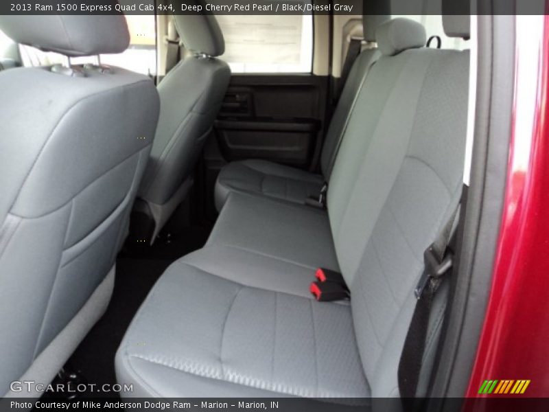 Deep Cherry Red Pearl / Black/Diesel Gray 2013 Ram 1500 Express Quad Cab 4x4