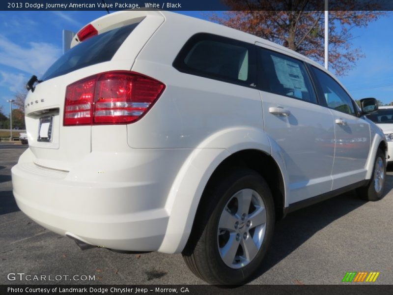 White / Black 2013 Dodge Journey American Value Package