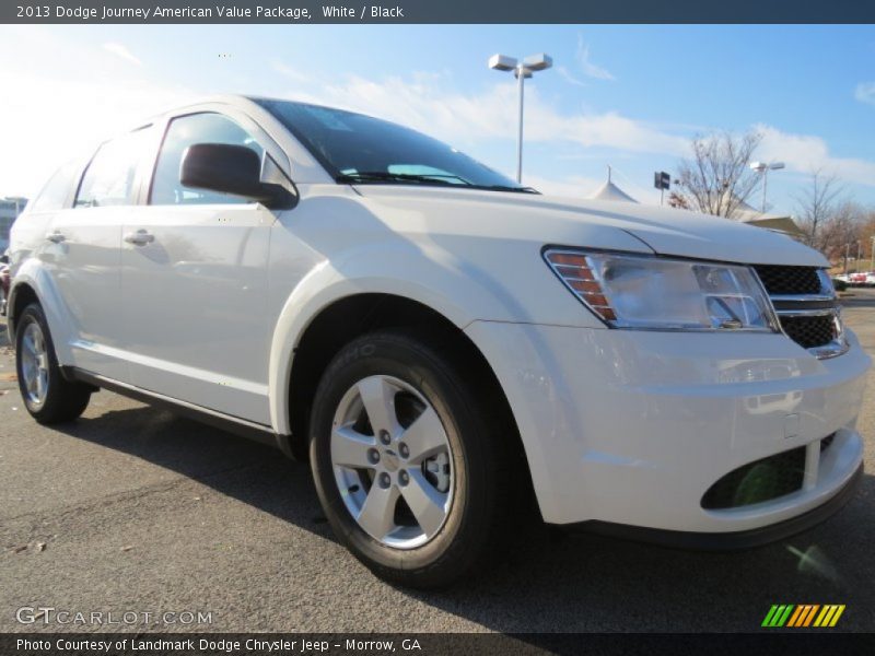 White / Black 2013 Dodge Journey American Value Package