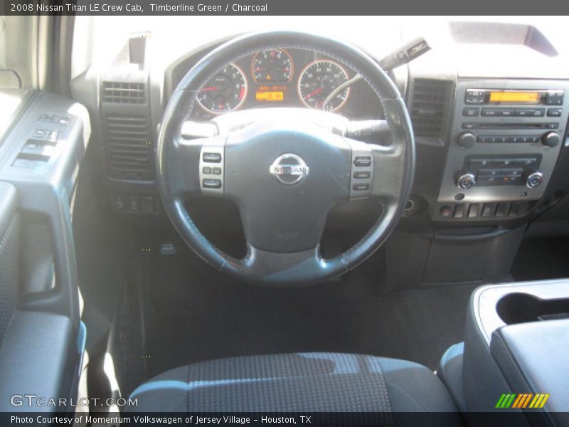 Timberline Green / Charcoal 2008 Nissan Titan LE Crew Cab