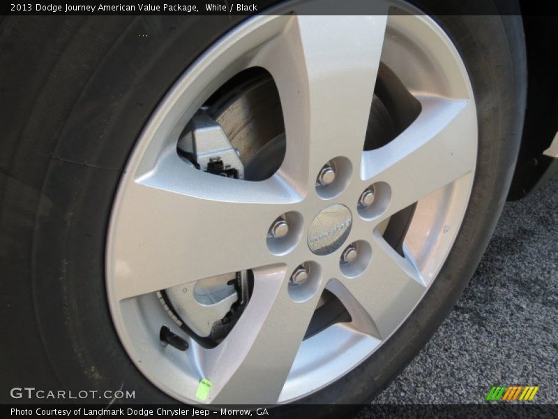 White / Black 2013 Dodge Journey American Value Package