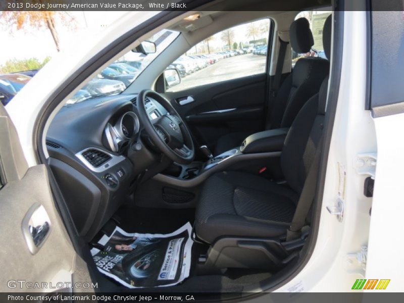 White / Black 2013 Dodge Journey American Value Package