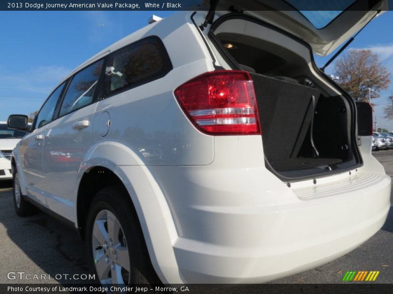 White / Black 2013 Dodge Journey American Value Package