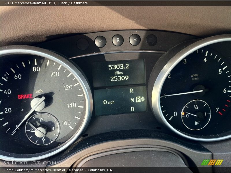 Black / Cashmere 2011 Mercedes-Benz ML 350