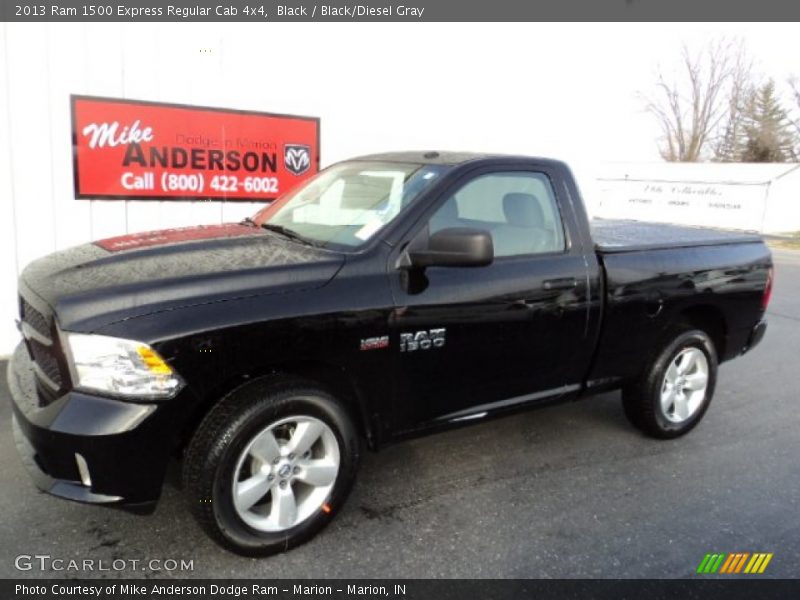 Black / Black/Diesel Gray 2013 Ram 1500 Express Regular Cab 4x4