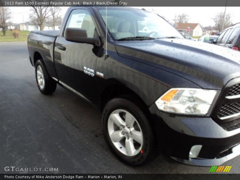Black / Black/Diesel Gray 2013 Ram 1500 Express Regular Cab 4x4
