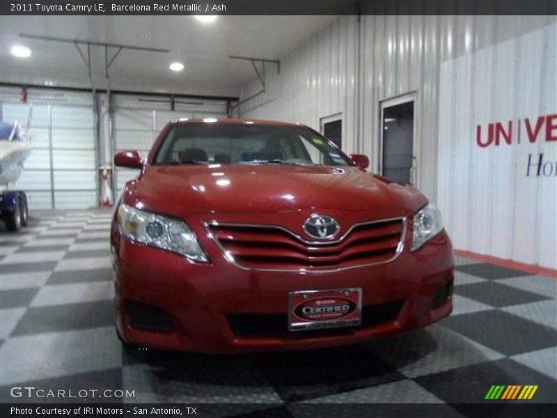 Barcelona Red Metallic / Ash 2011 Toyota Camry LE