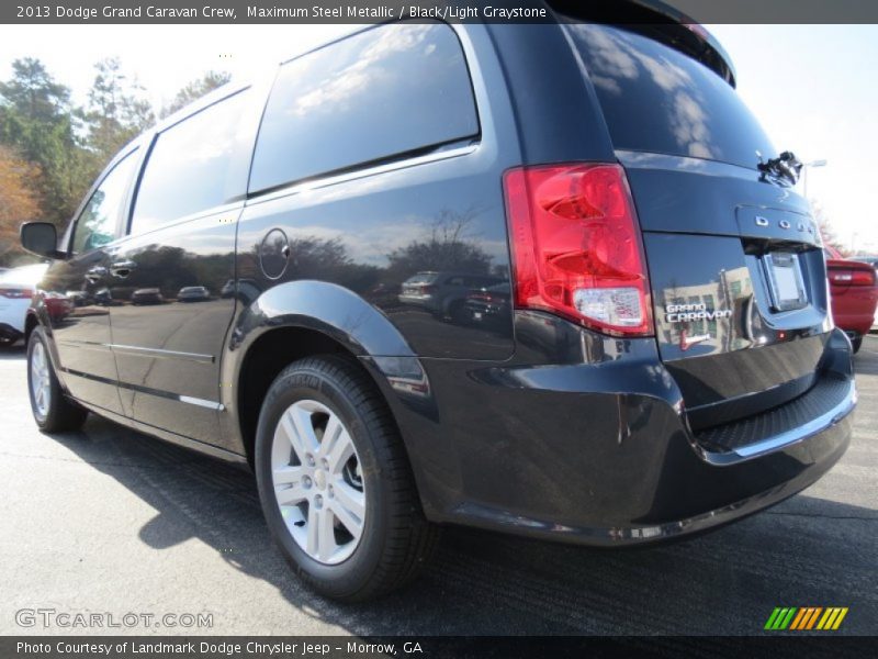 Maximum Steel Metallic / Black/Light Graystone 2013 Dodge Grand Caravan Crew