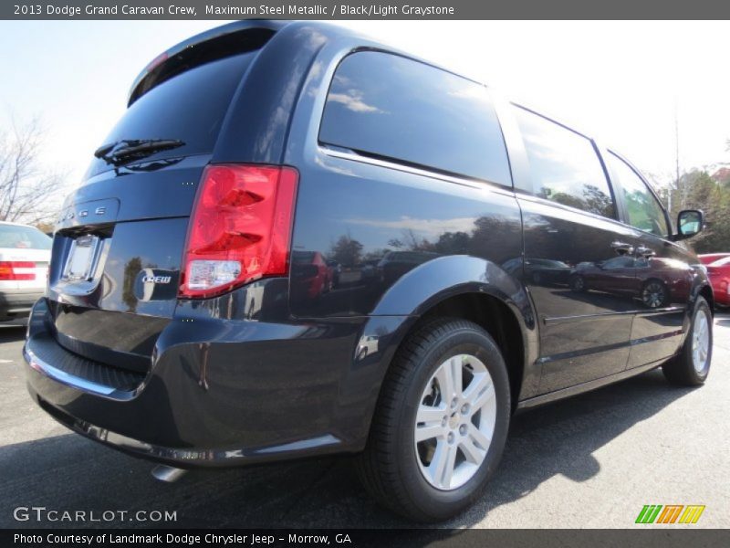 Maximum Steel Metallic / Black/Light Graystone 2013 Dodge Grand Caravan Crew
