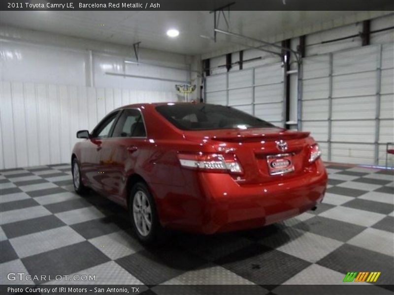 Barcelona Red Metallic / Ash 2011 Toyota Camry LE