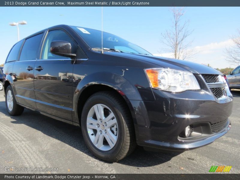 Maximum Steel Metallic / Black/Light Graystone 2013 Dodge Grand Caravan Crew