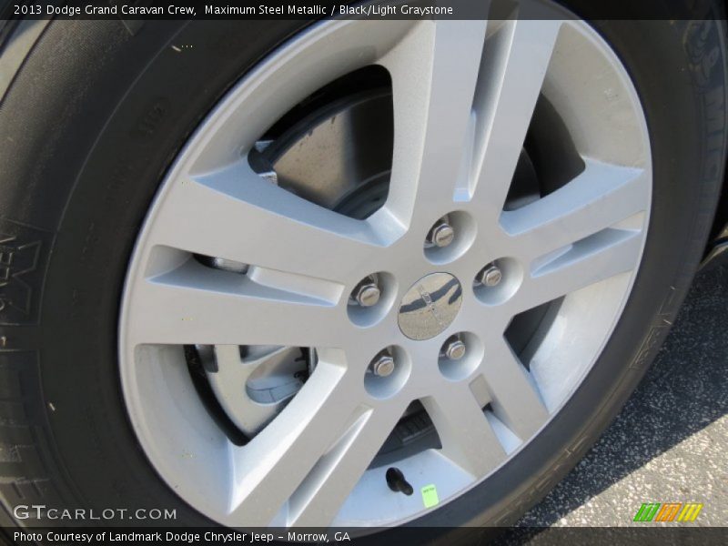 Maximum Steel Metallic / Black/Light Graystone 2013 Dodge Grand Caravan Crew
