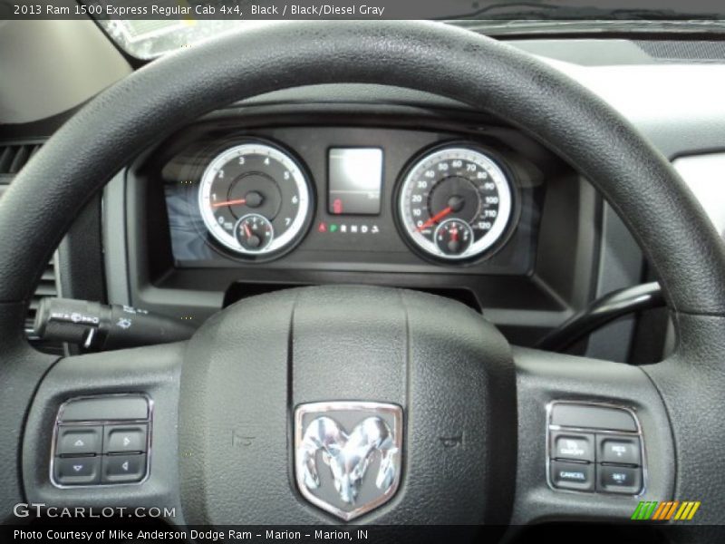 Black / Black/Diesel Gray 2013 Ram 1500 Express Regular Cab 4x4
