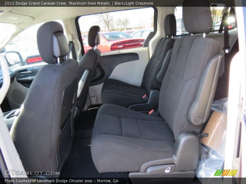 Maximum Steel Metallic / Black/Light Graystone 2013 Dodge Grand Caravan Crew