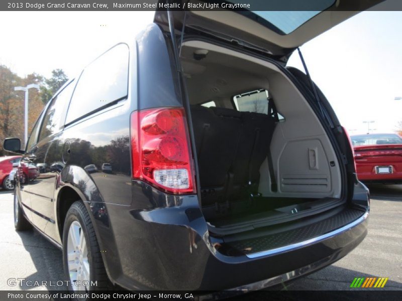 Maximum Steel Metallic / Black/Light Graystone 2013 Dodge Grand Caravan Crew