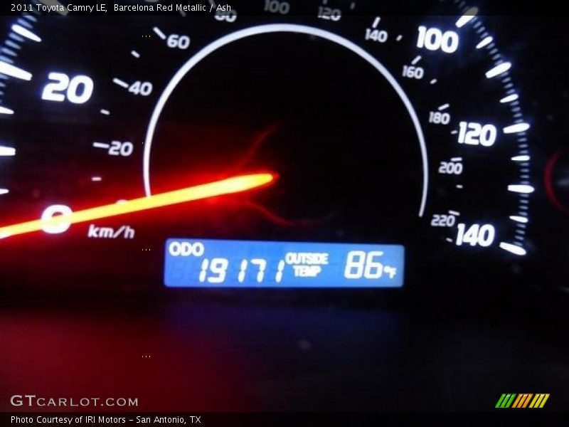 Barcelona Red Metallic / Ash 2011 Toyota Camry LE