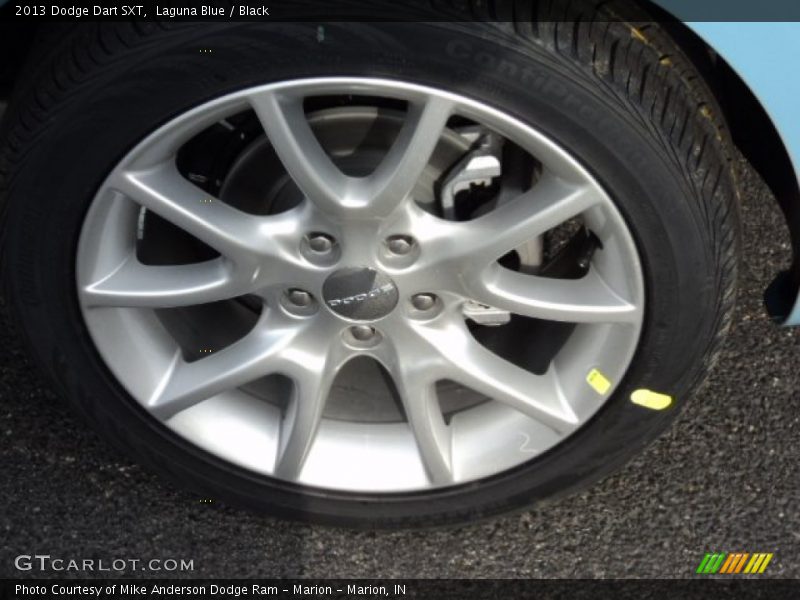 Laguna Blue / Black 2013 Dodge Dart SXT