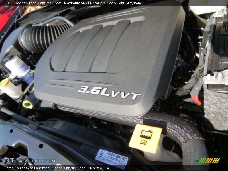 Maximum Steel Metallic / Black/Light Graystone 2013 Dodge Grand Caravan Crew