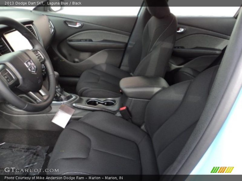 Laguna Blue / Black 2013 Dodge Dart SXT
