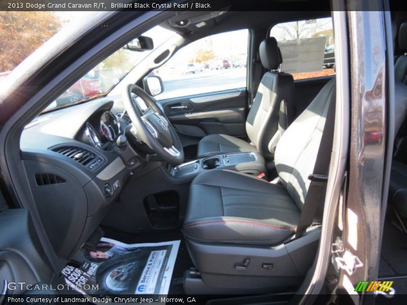 Brilliant Black Crystal Pearl / Black 2013 Dodge Grand Caravan R/T