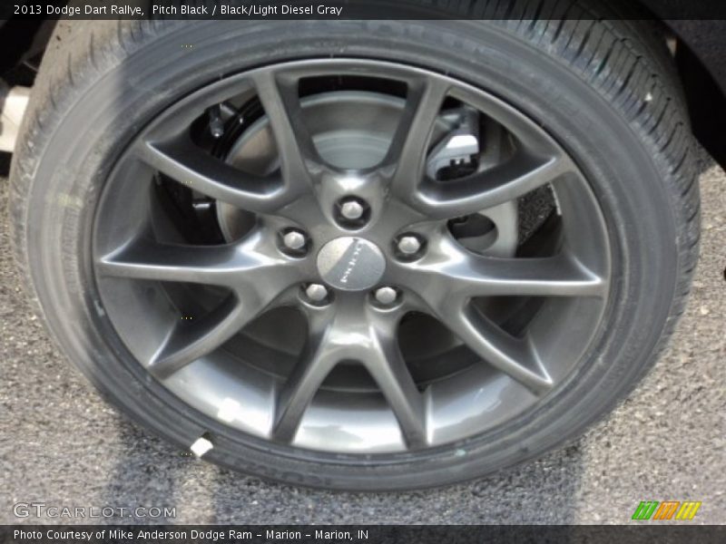 Pitch Black / Black/Light Diesel Gray 2013 Dodge Dart Rallye