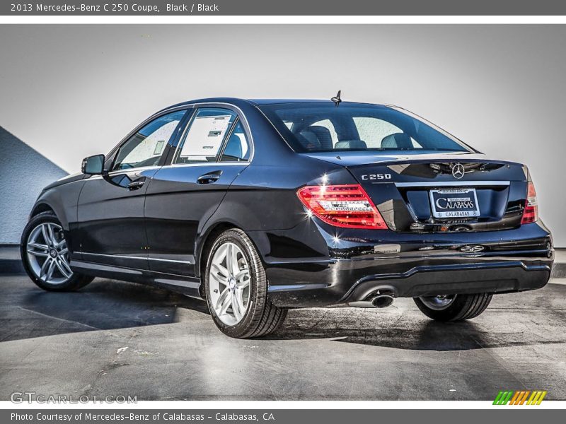 Black / Black 2013 Mercedes-Benz C 250 Coupe