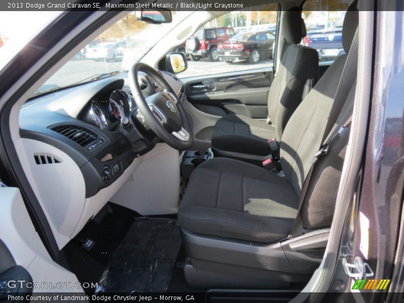 Maximum Steel Metallic / Black/Light Graystone 2013 Dodge Grand Caravan SE