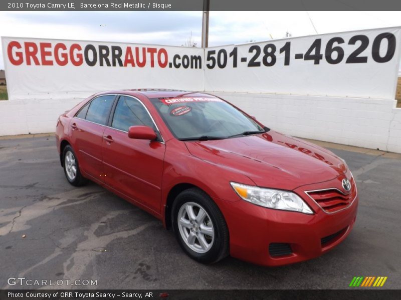 Barcelona Red Metallic / Bisque 2010 Toyota Camry LE