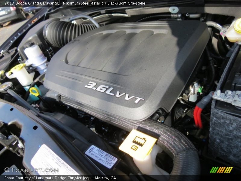 Maximum Steel Metallic / Black/Light Graystone 2013 Dodge Grand Caravan SE