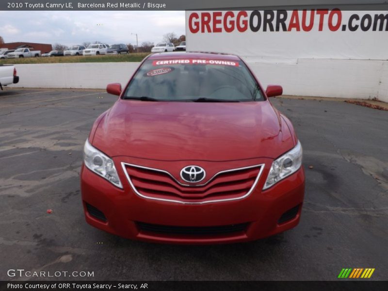 Barcelona Red Metallic / Bisque 2010 Toyota Camry LE