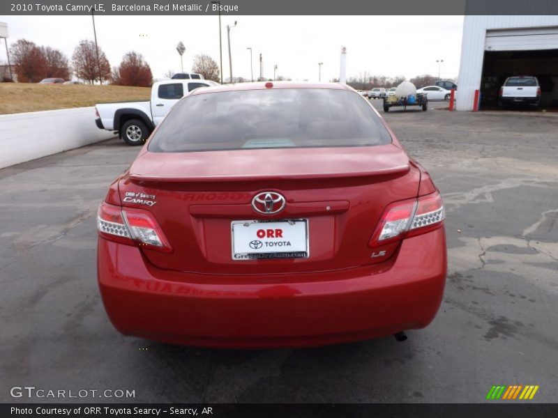 Barcelona Red Metallic / Bisque 2010 Toyota Camry LE