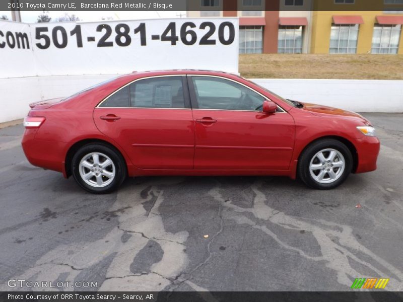 Barcelona Red Metallic / Bisque 2010 Toyota Camry LE