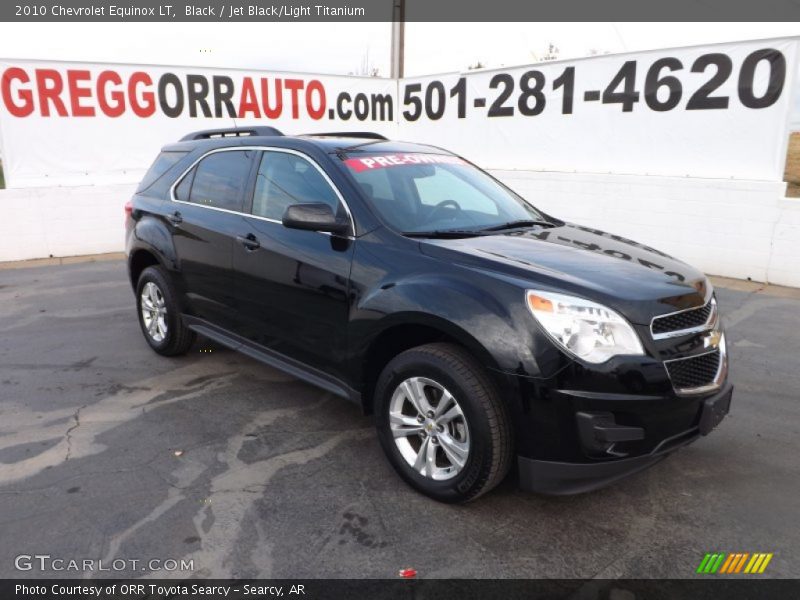 Black / Jet Black/Light Titanium 2010 Chevrolet Equinox LT