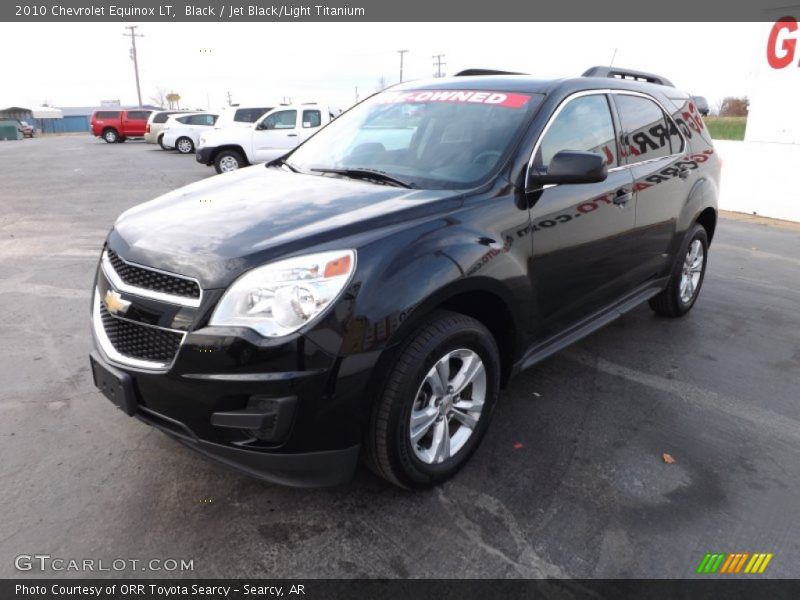 Black / Jet Black/Light Titanium 2010 Chevrolet Equinox LT