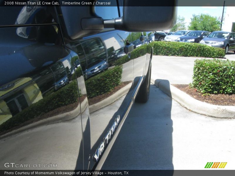 Timberline Green / Charcoal 2008 Nissan Titan LE Crew Cab