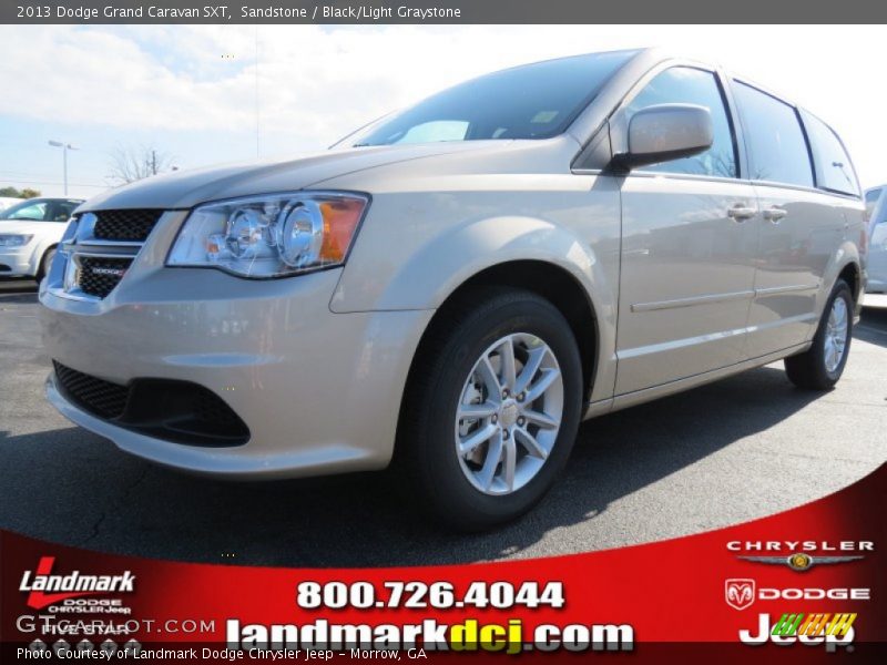Sandstone / Black/Light Graystone 2013 Dodge Grand Caravan SXT