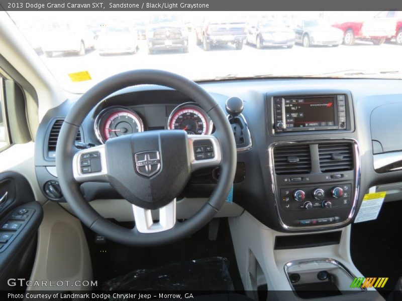 Sandstone / Black/Light Graystone 2013 Dodge Grand Caravan SXT