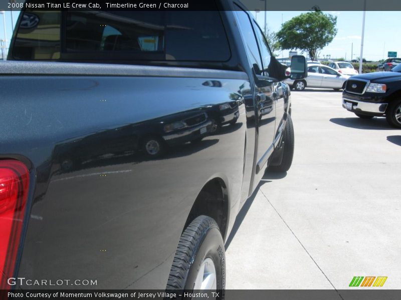 Timberline Green / Charcoal 2008 Nissan Titan LE Crew Cab