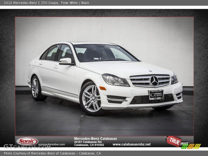 Polar White / Black 2013 Mercedes-Benz C 250 Coupe