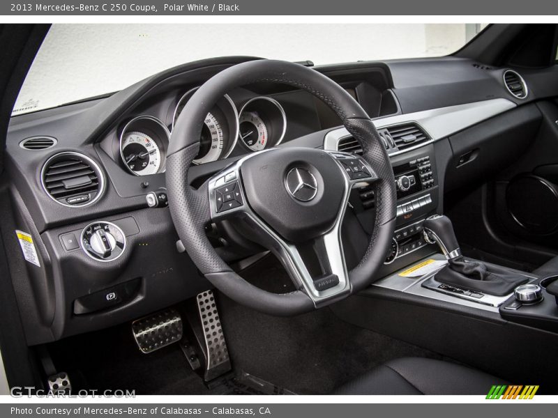 Polar White / Black 2013 Mercedes-Benz C 250 Coupe