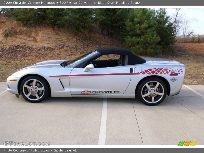 Blade Silver Metallic / Ebony 2009 Chevrolet Corvette Indianapolis 500 Festival Convertible