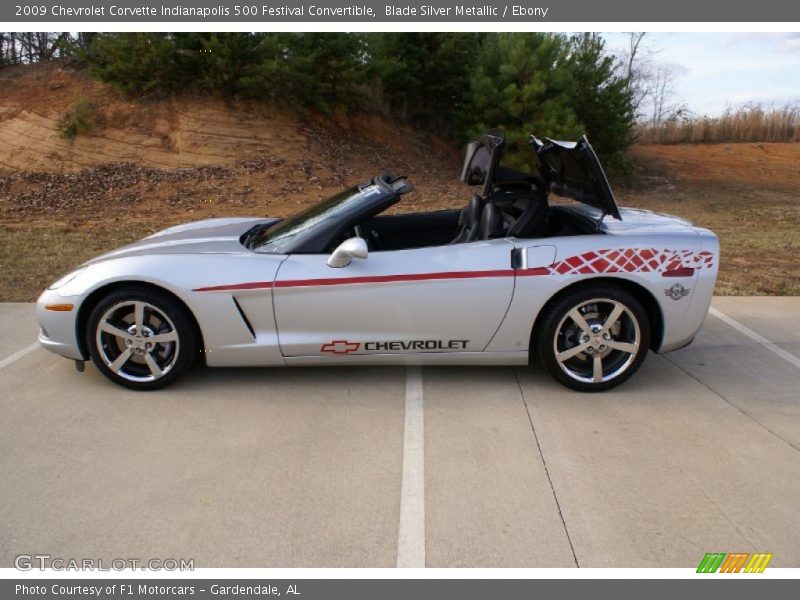 Blade Silver Metallic / Ebony 2009 Chevrolet Corvette Indianapolis 500 Festival Convertible