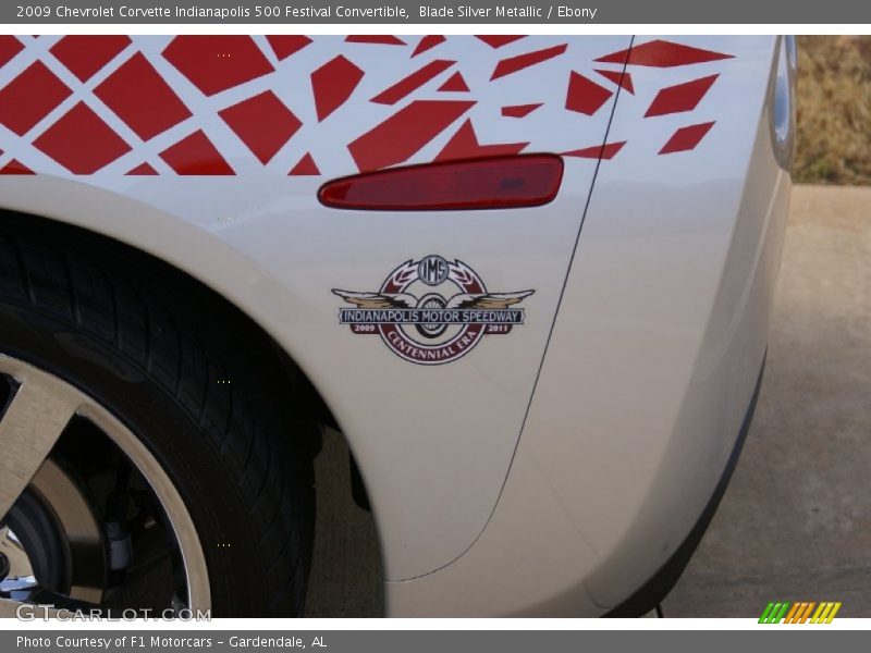 Blade Silver Metallic / Ebony 2009 Chevrolet Corvette Indianapolis 500 Festival Convertible