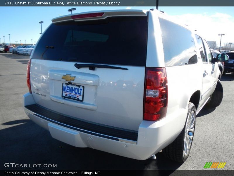 White Diamond Tricoat / Ebony 2013 Chevrolet Suburban LTZ 4x4