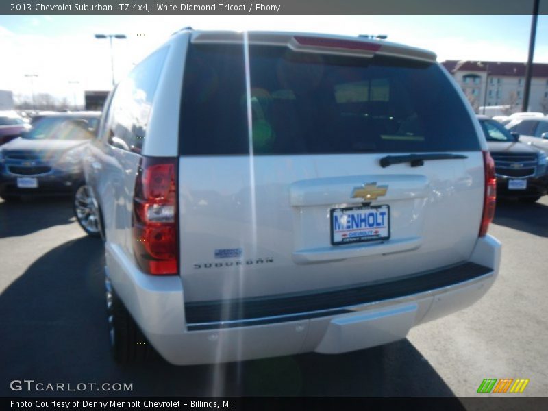 White Diamond Tricoat / Ebony 2013 Chevrolet Suburban LTZ 4x4